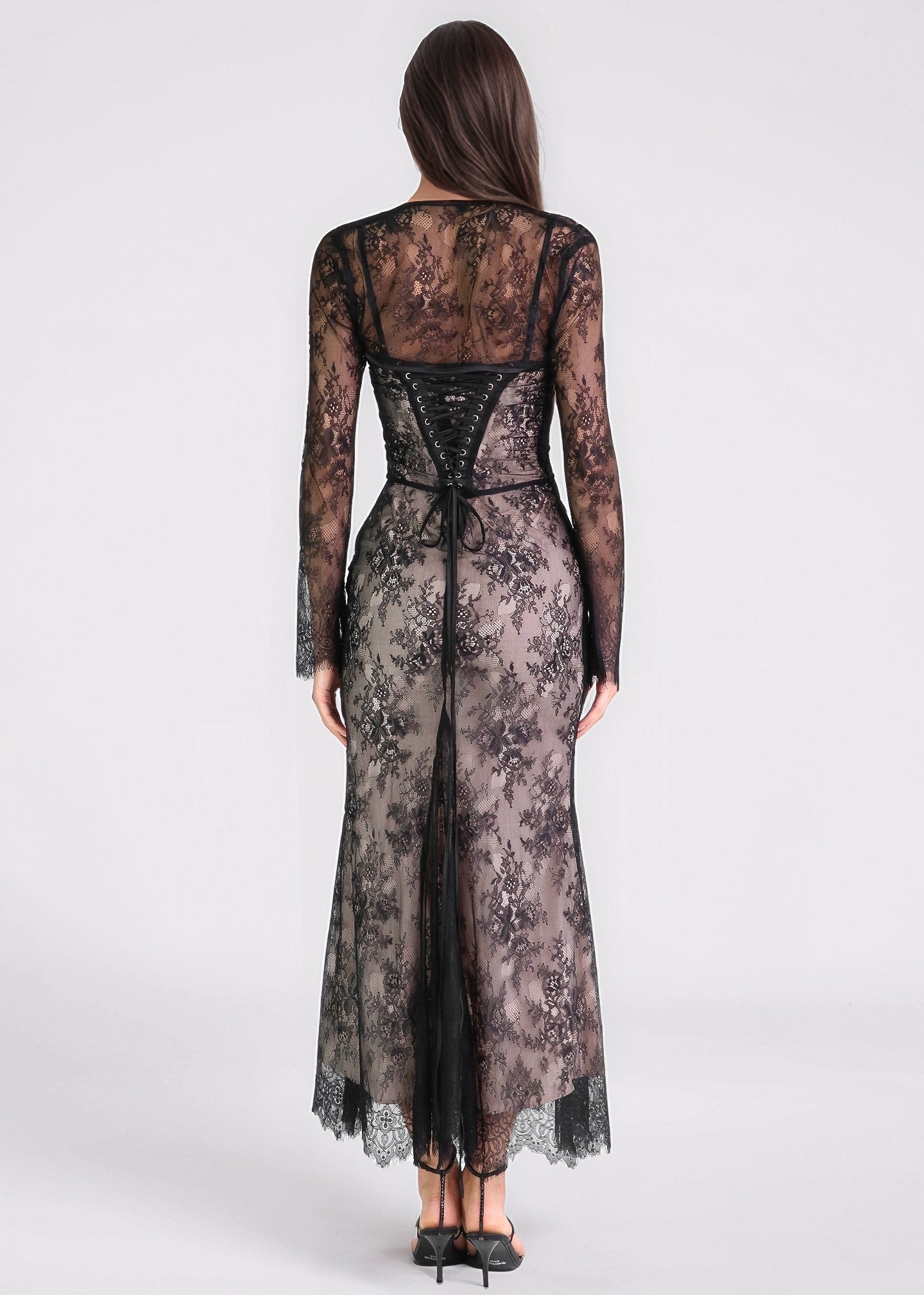 AUREA  long  lace dress with