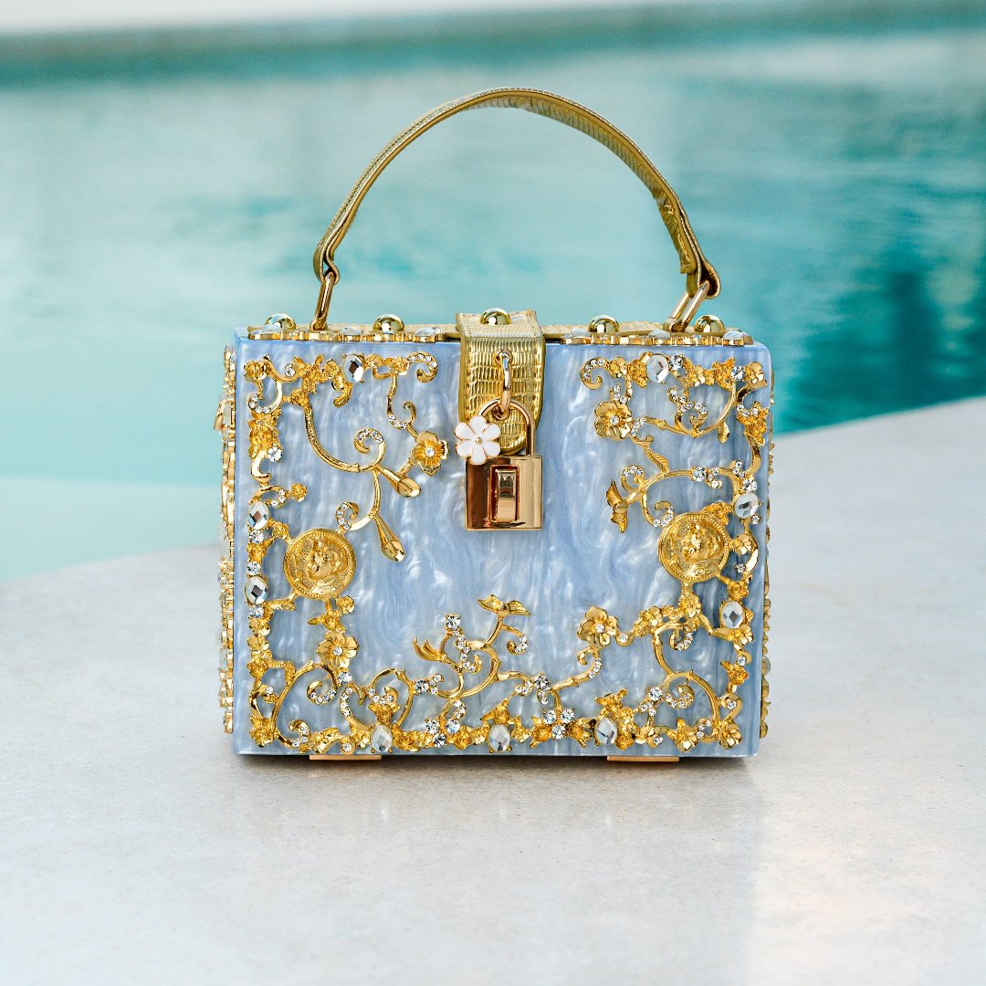 Sky Blue Acrylic Handbag Box