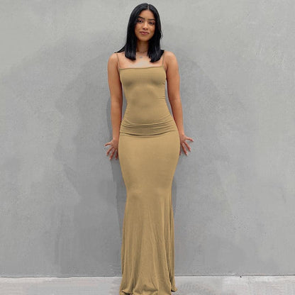 DressBetty - Adogirl Sexy Spahgetti Strap Maxi Dress