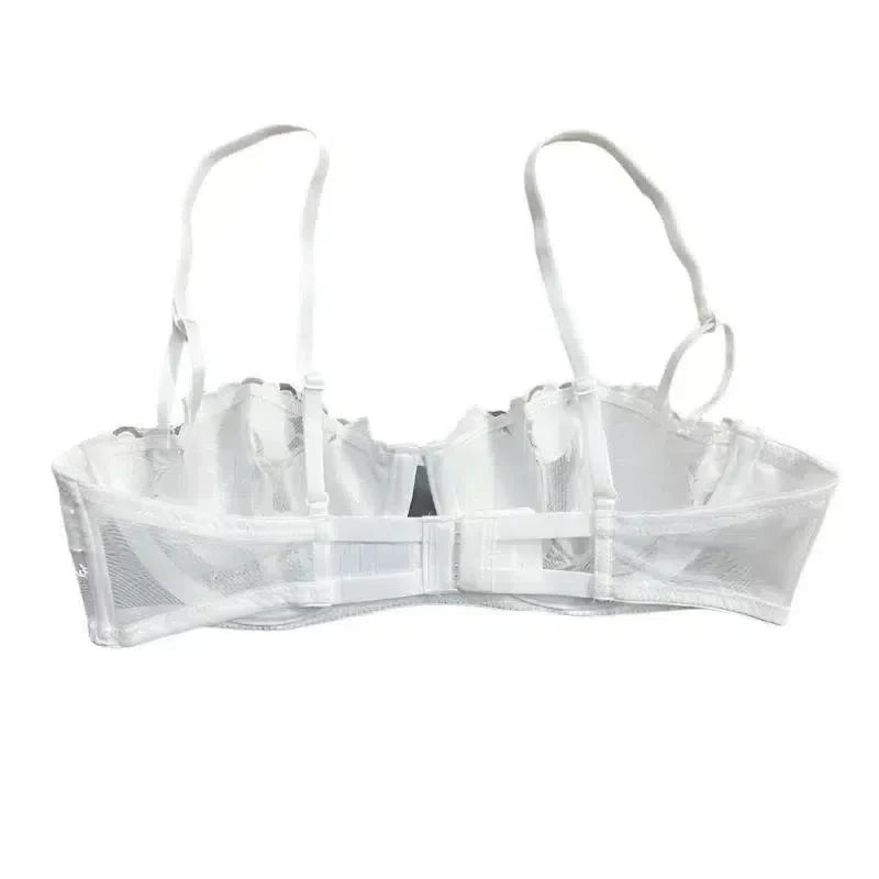 | Embroidered balconette bra