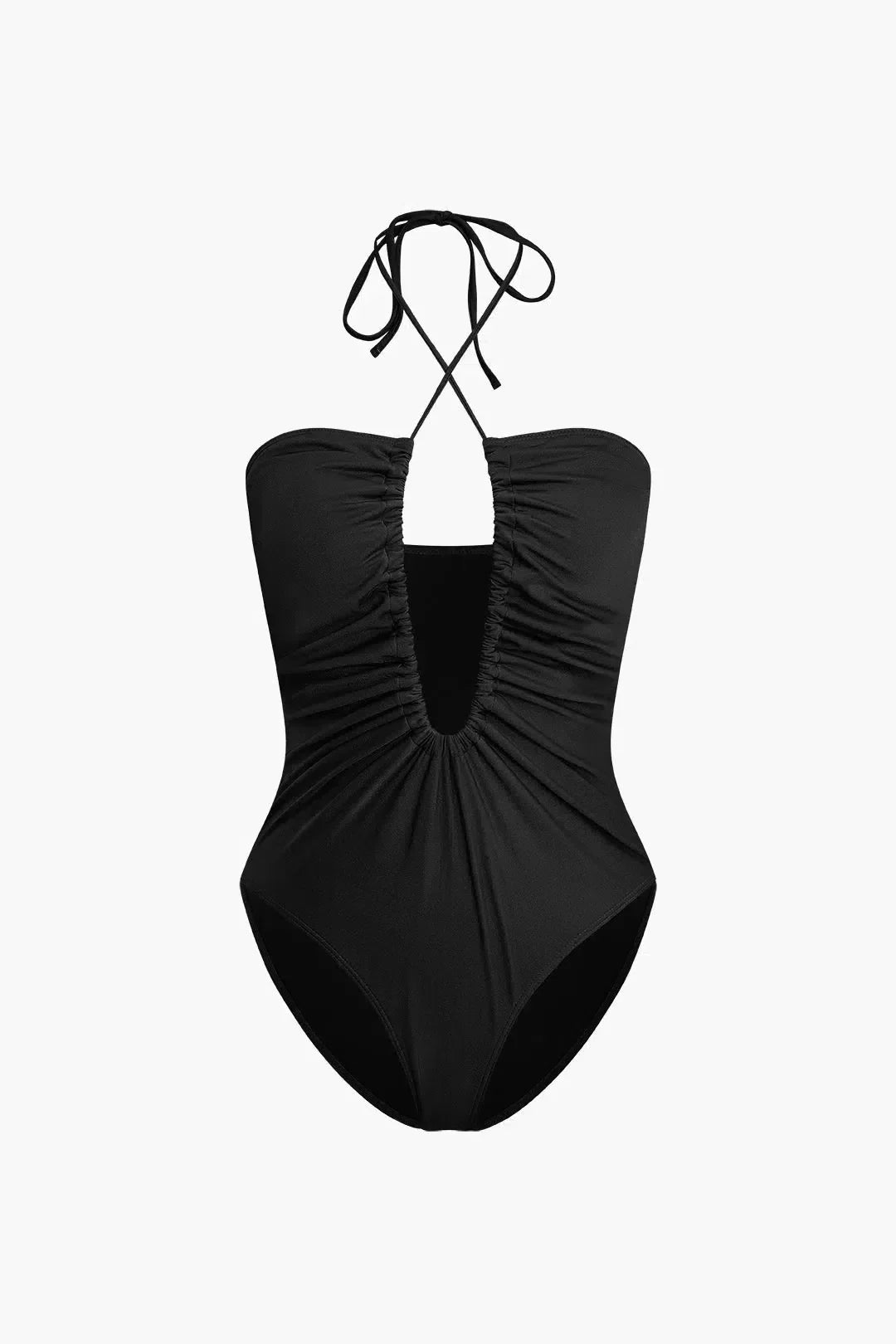 | Ruched one-piece swimsuit, chic fit