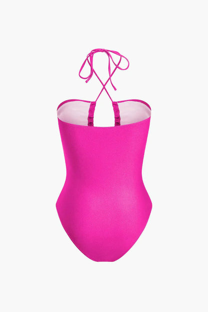 | Ruched one-piece swimsuit, chic fit