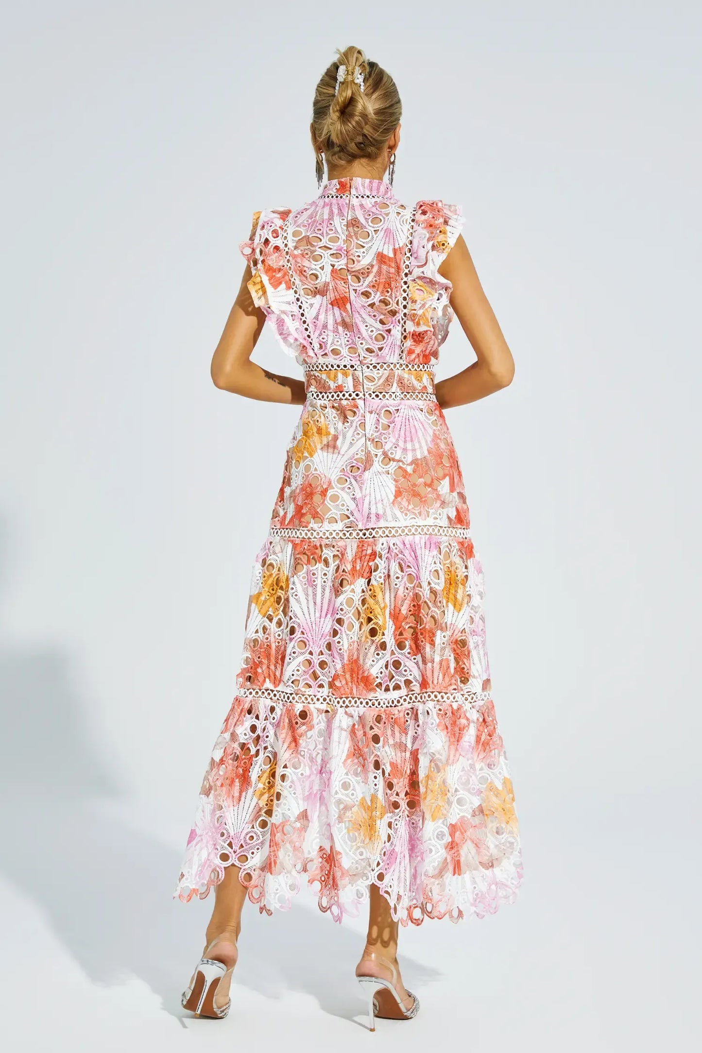 | Embroidered Midi Dress