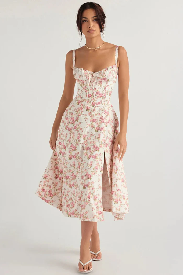 | Floral midi dress