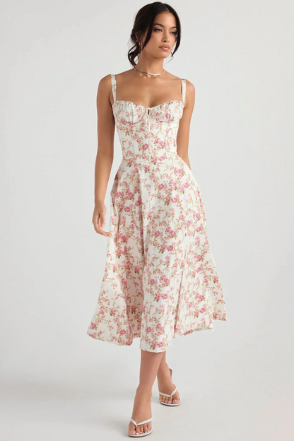 | Floral midi dress