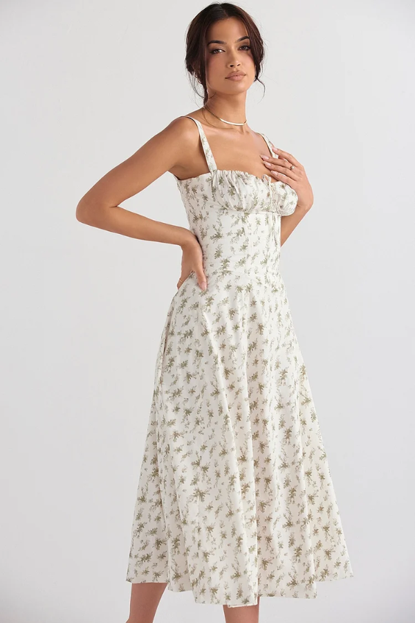 | Floral midi dress