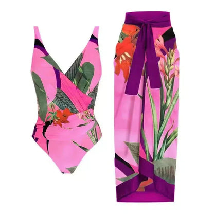 | Wrap-style design swimsuit set