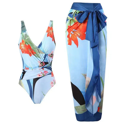 | Wrap-style design swimsuit set