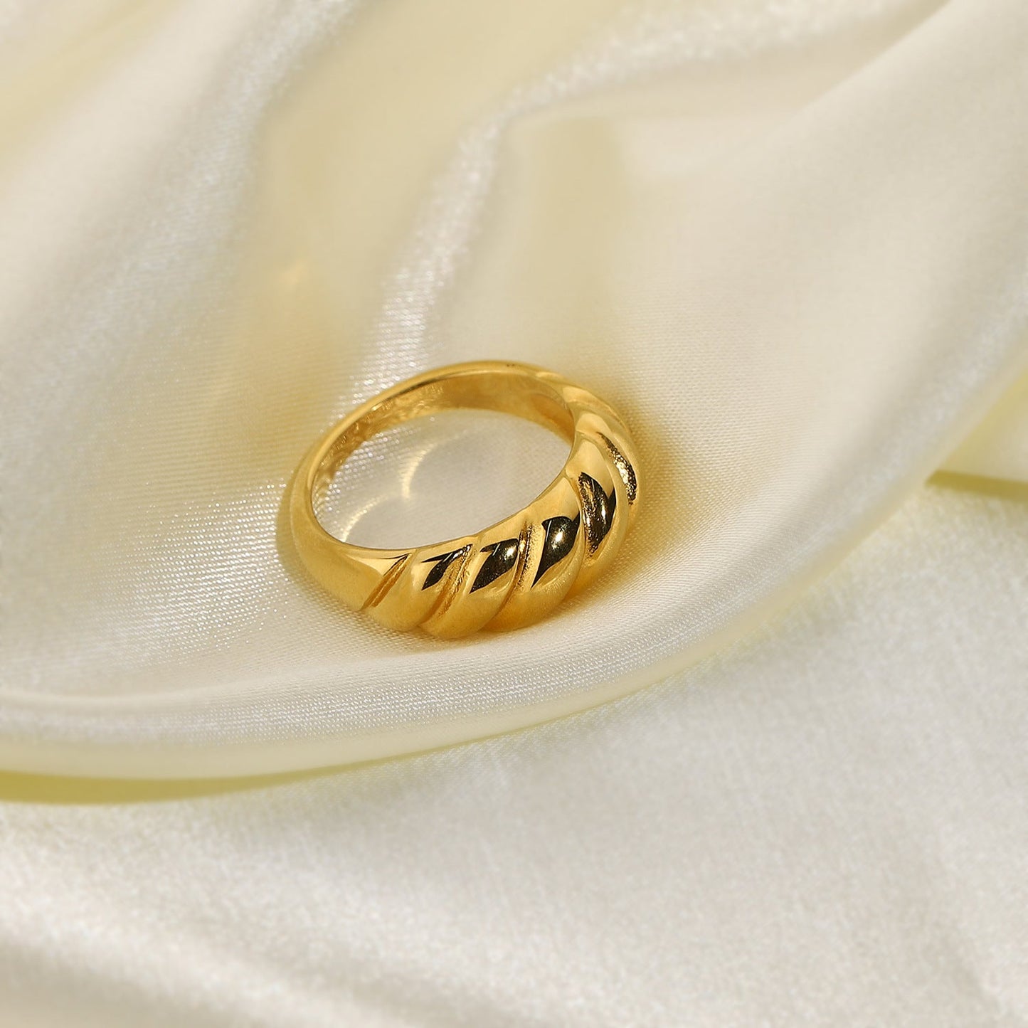 Aurelia Gold Croissant Ring