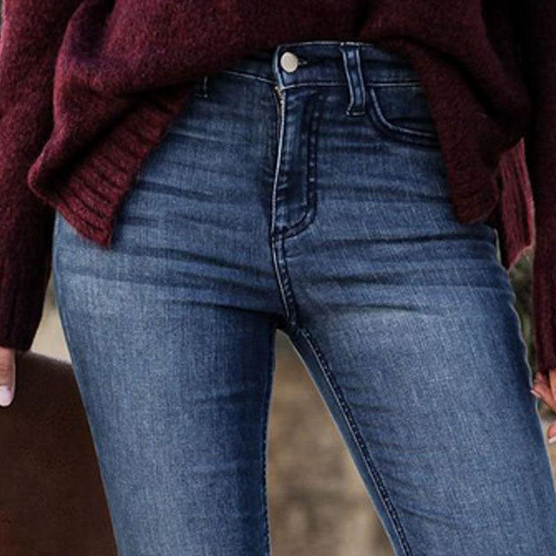 Julia Fashion - Flared trousers Women's Stretchy High Waist Jeans