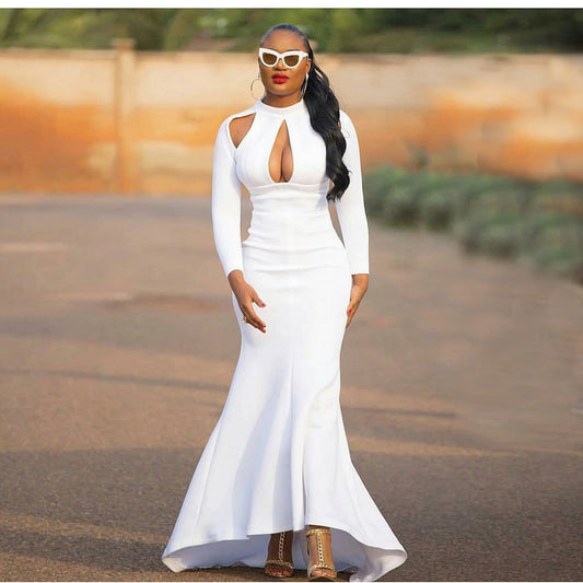 High Waist Fishtail Dress African Dress