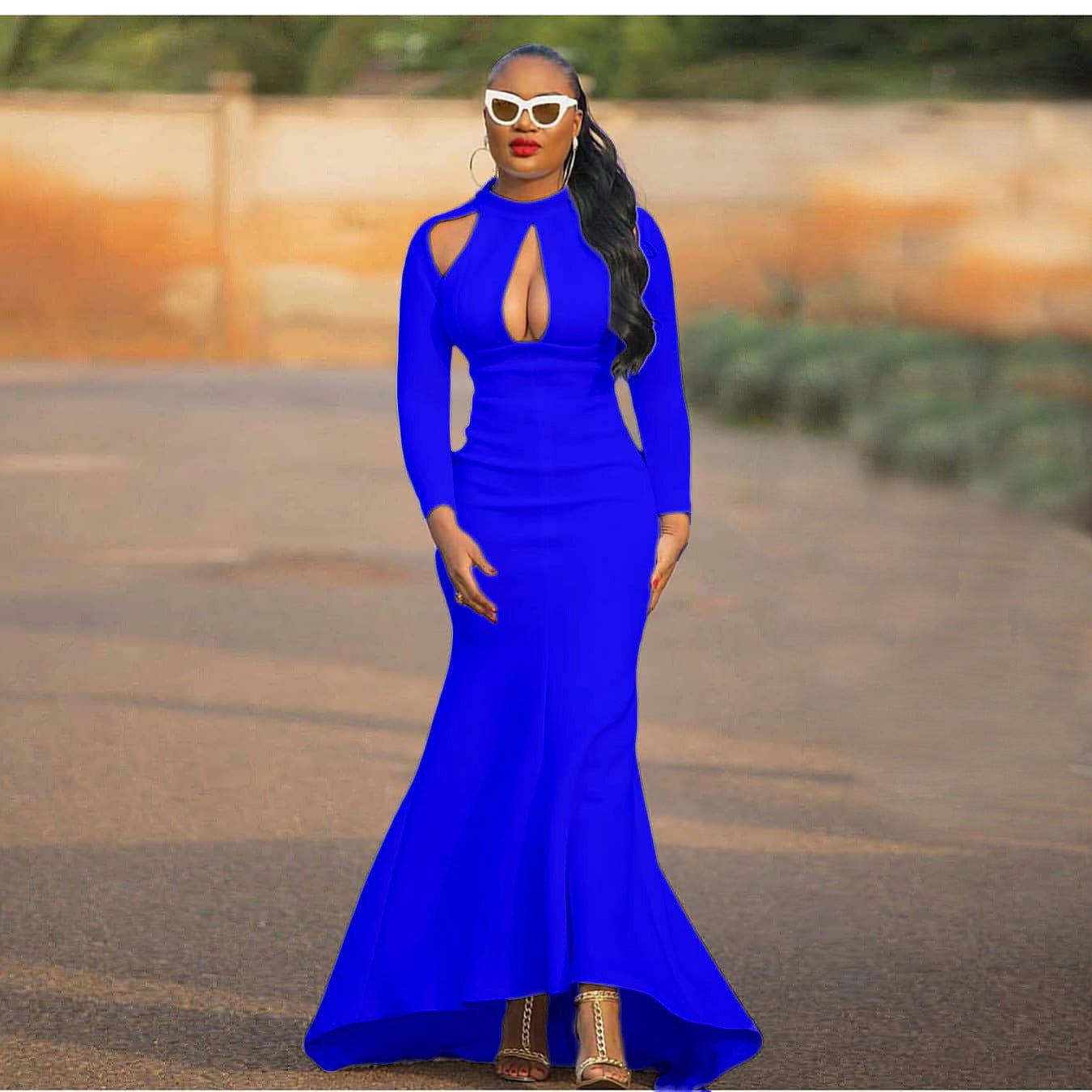 High Waist Fishtail Dress African Dress
