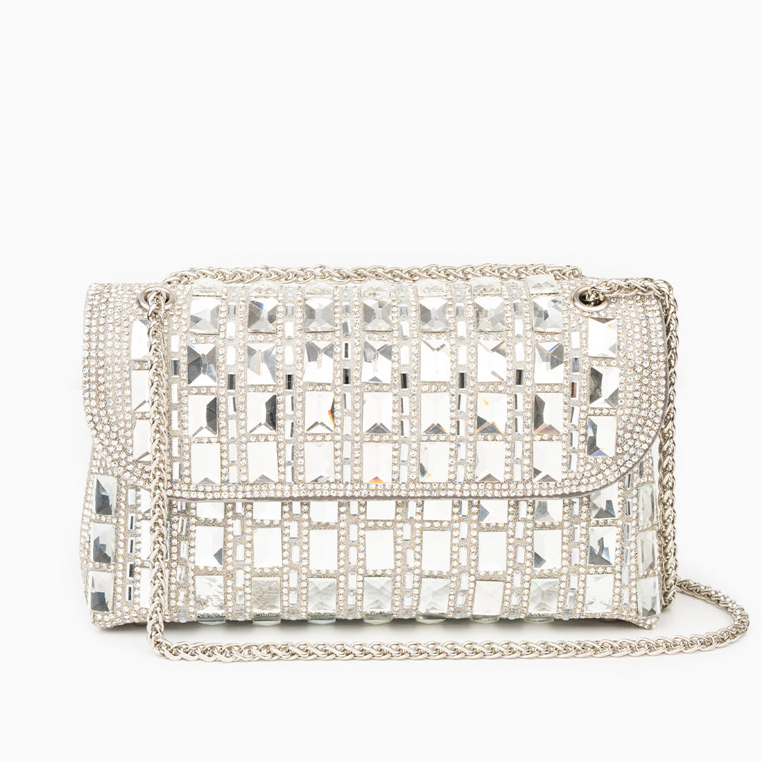 Ayesha Clutch Bag with Gemstones