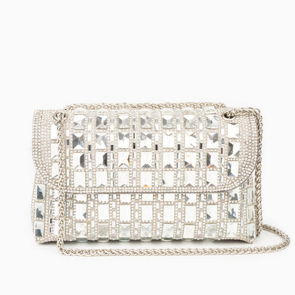 Ayesha Clutch Bag with Gemstones