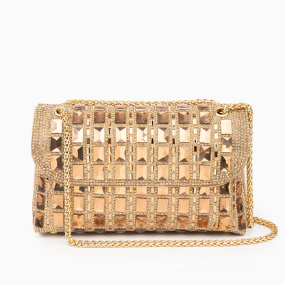 Ayesha Clutch Bag with Gemstones