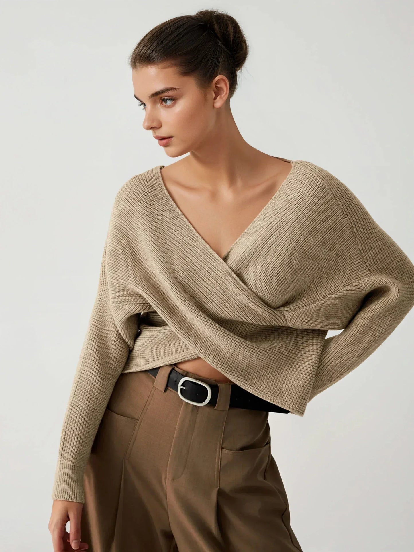 Cross My Heart Oversized Crop Sweater