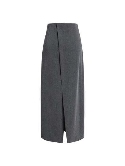 Professional Loose Elegant Slit Maxi Skirt