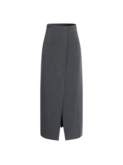 Professional Loose Elegant Slit Maxi Skirt