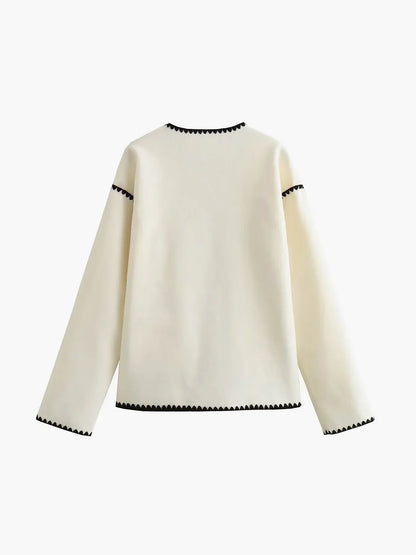 Keep the Warm Essential Contrast Trim Coat
