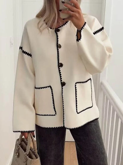 Keep the Warm Essential Contrast Trim Coat