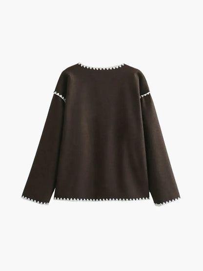 Keep the Warm Essential Contrast Trim Coat