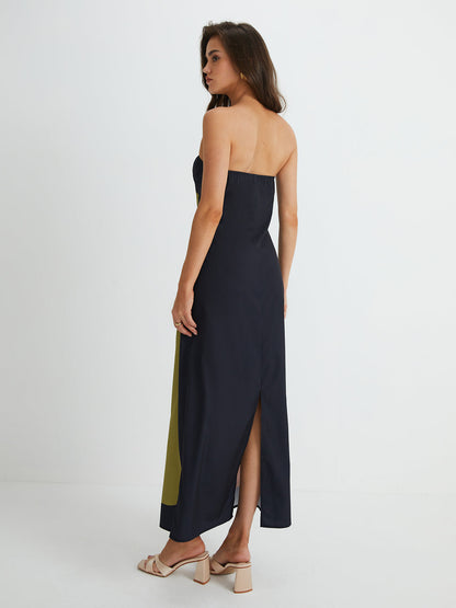 Abstract Floral Midi Dress