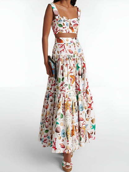Seabreeze Muse Two-Piece Maxi Skirt Set