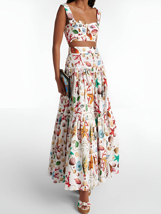 Seabreeze Muse Two-Piece Maxi Skirt Set