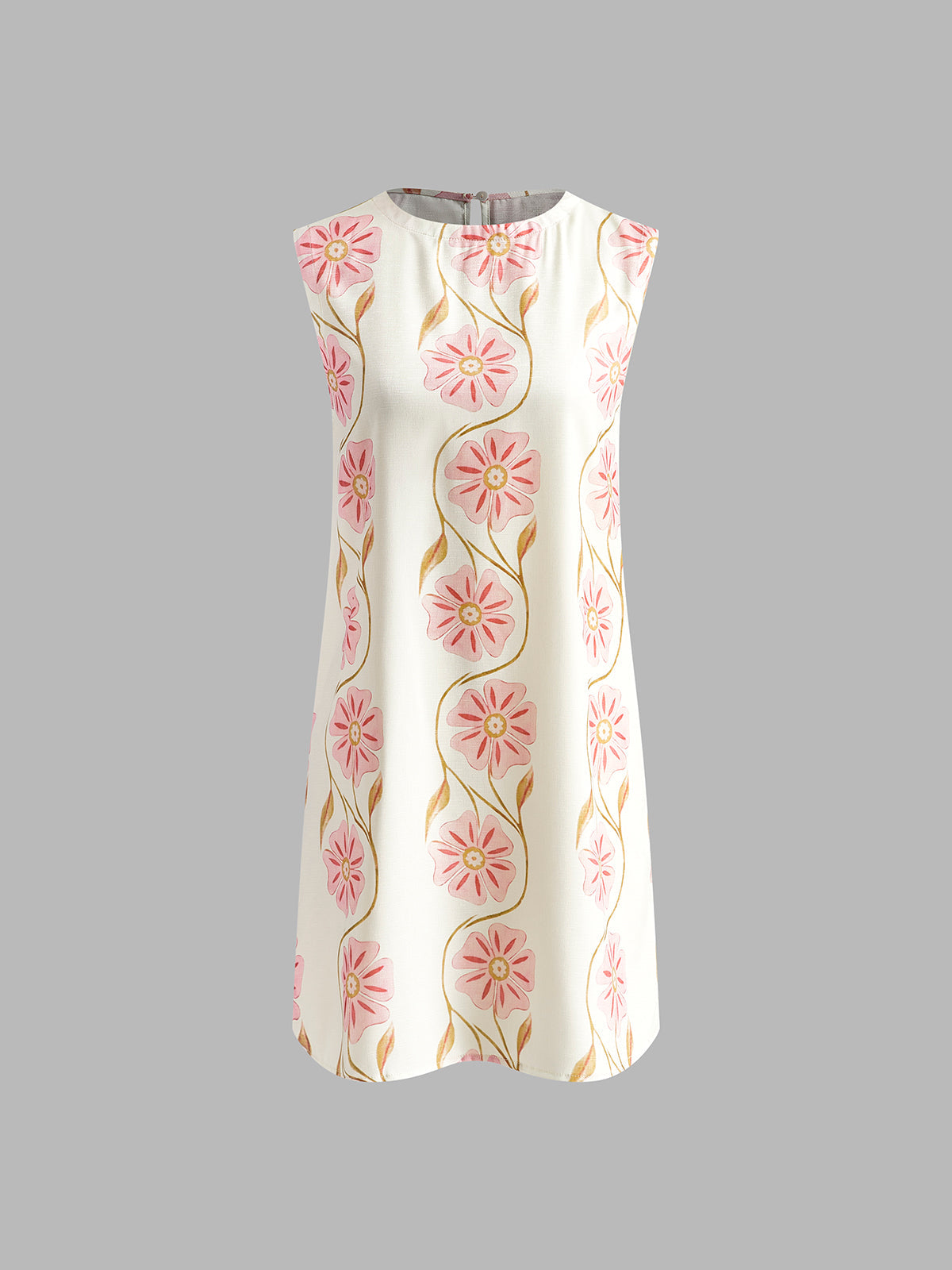 Romantic Print Short Dress
