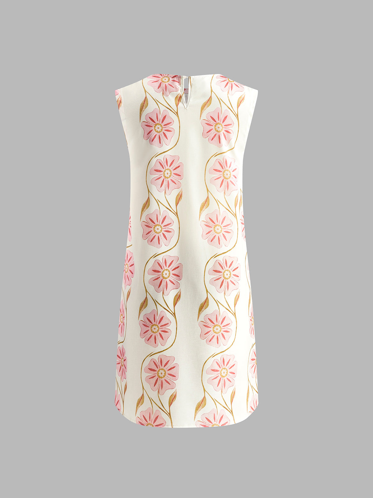 Romantic Print Short Dress