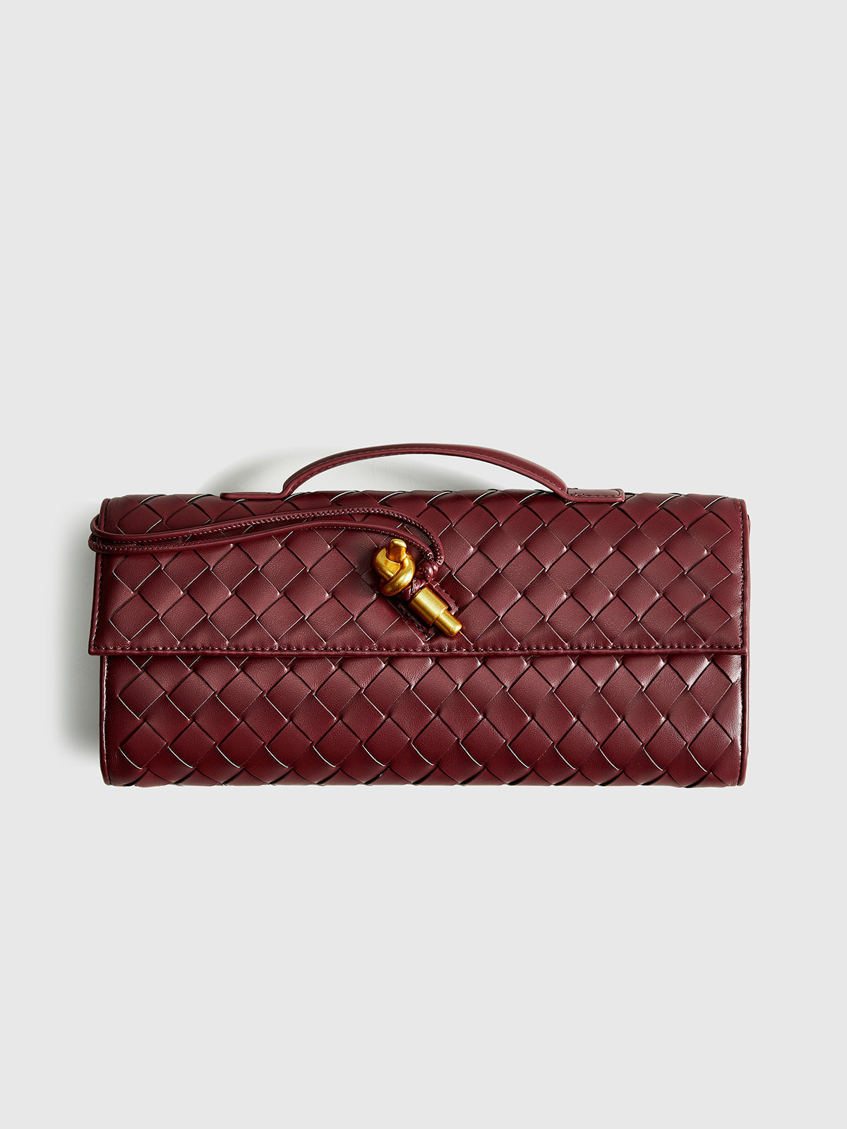 | Woven Flap Clutch and Shoulder Bag