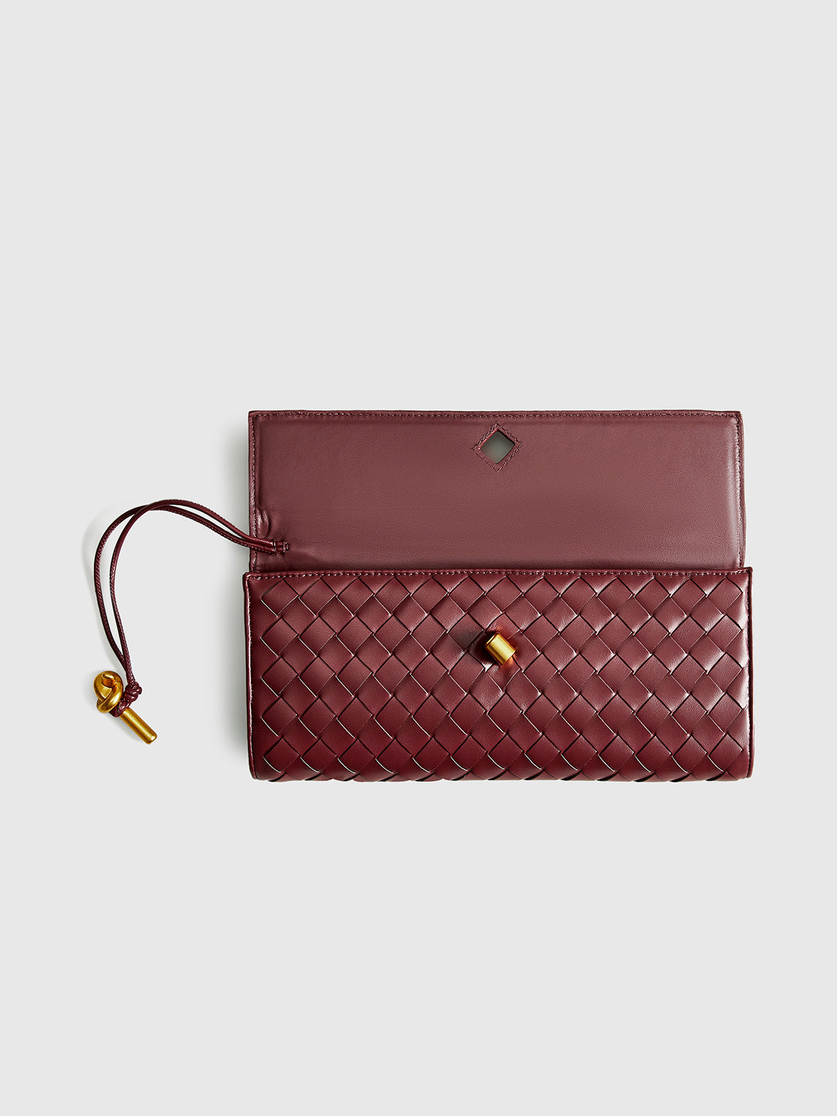 | Woven Flap Clutch and Shoulder Bag