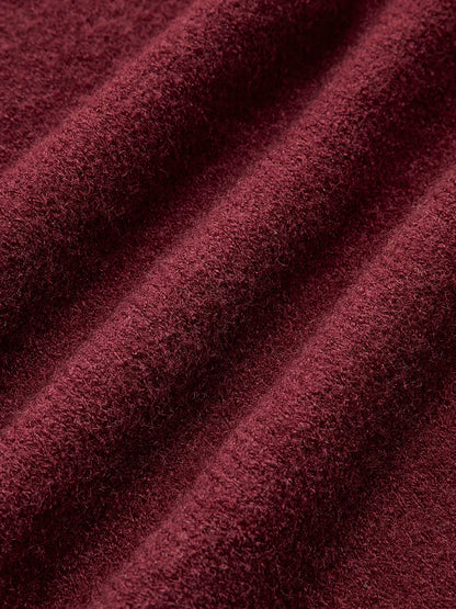Plain Jersey Burgundy Sweater