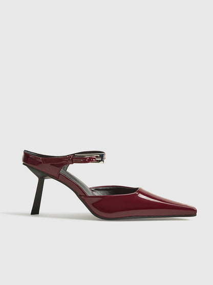 Pointed-Toe Slingback Heels
