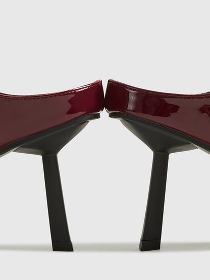 Pointed-Toe Kitten Heel Mules