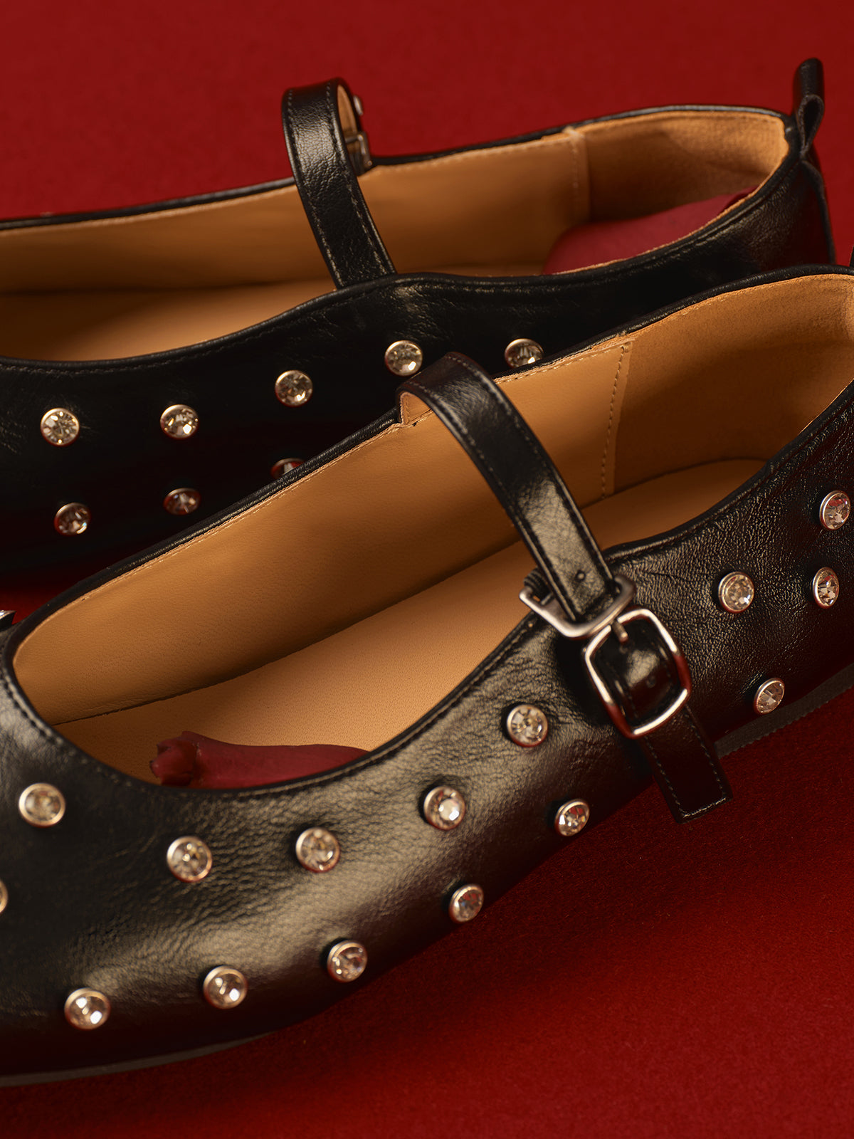 Buckle Strap Mary Jane Ballet Flats