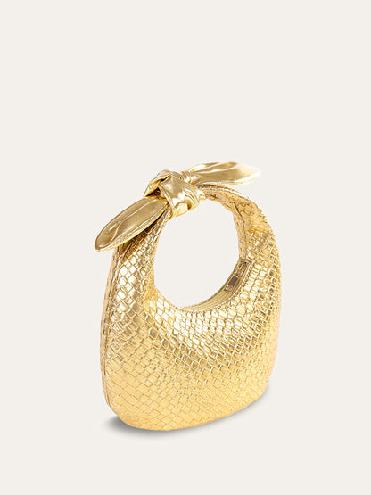 Luxury Woven Hobo Bag