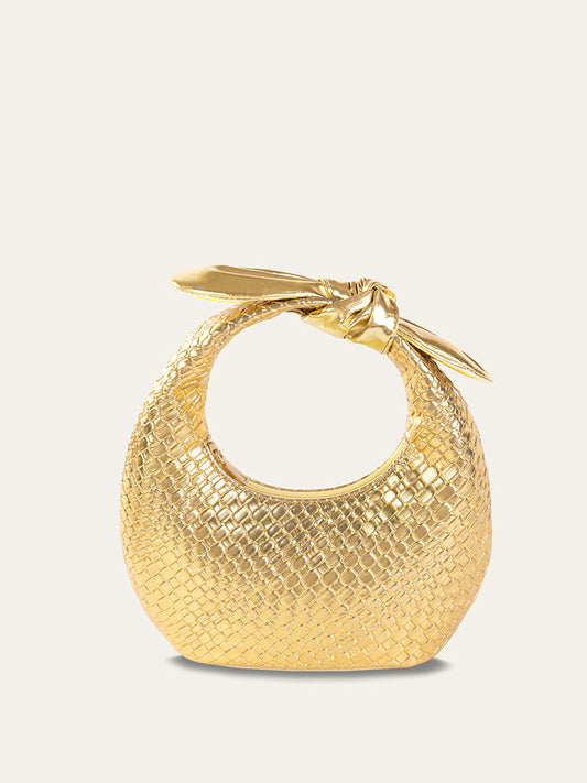 Luxury Woven Hobo Bag