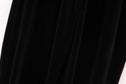 Autumn Winter Women Velvet Midi Dress – Graceful & Sexy Open Design
