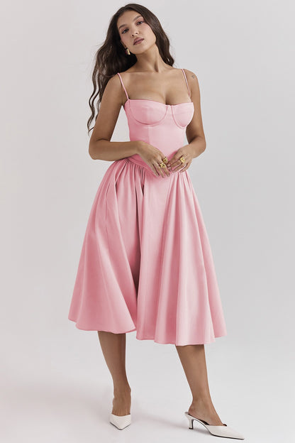 Sleeveless Corset Fit Midi Dress(BUY 2 FREE SHIPPING)