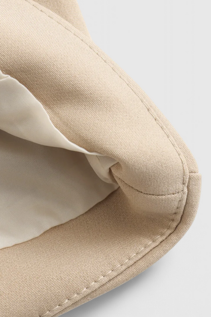 Cropped Utility Jacket | Front Flap Pockets, Turn-Down Collar
