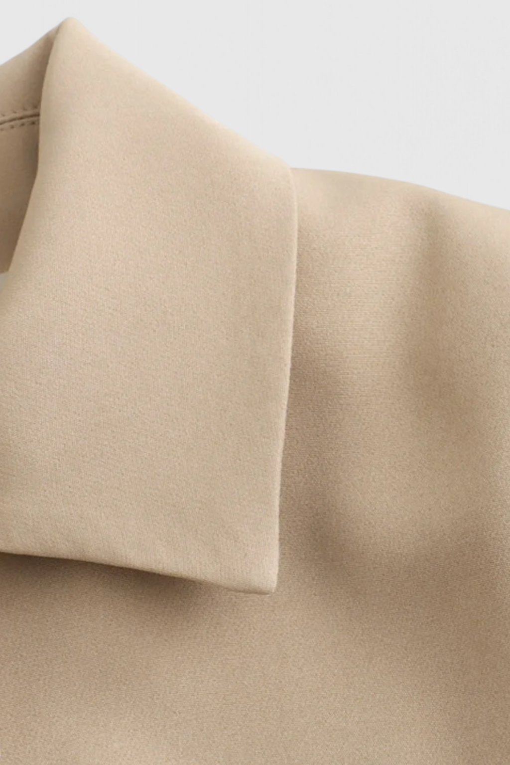 Cropped Utility Jacket | Front Flap Pockets, Turn-Down Collar