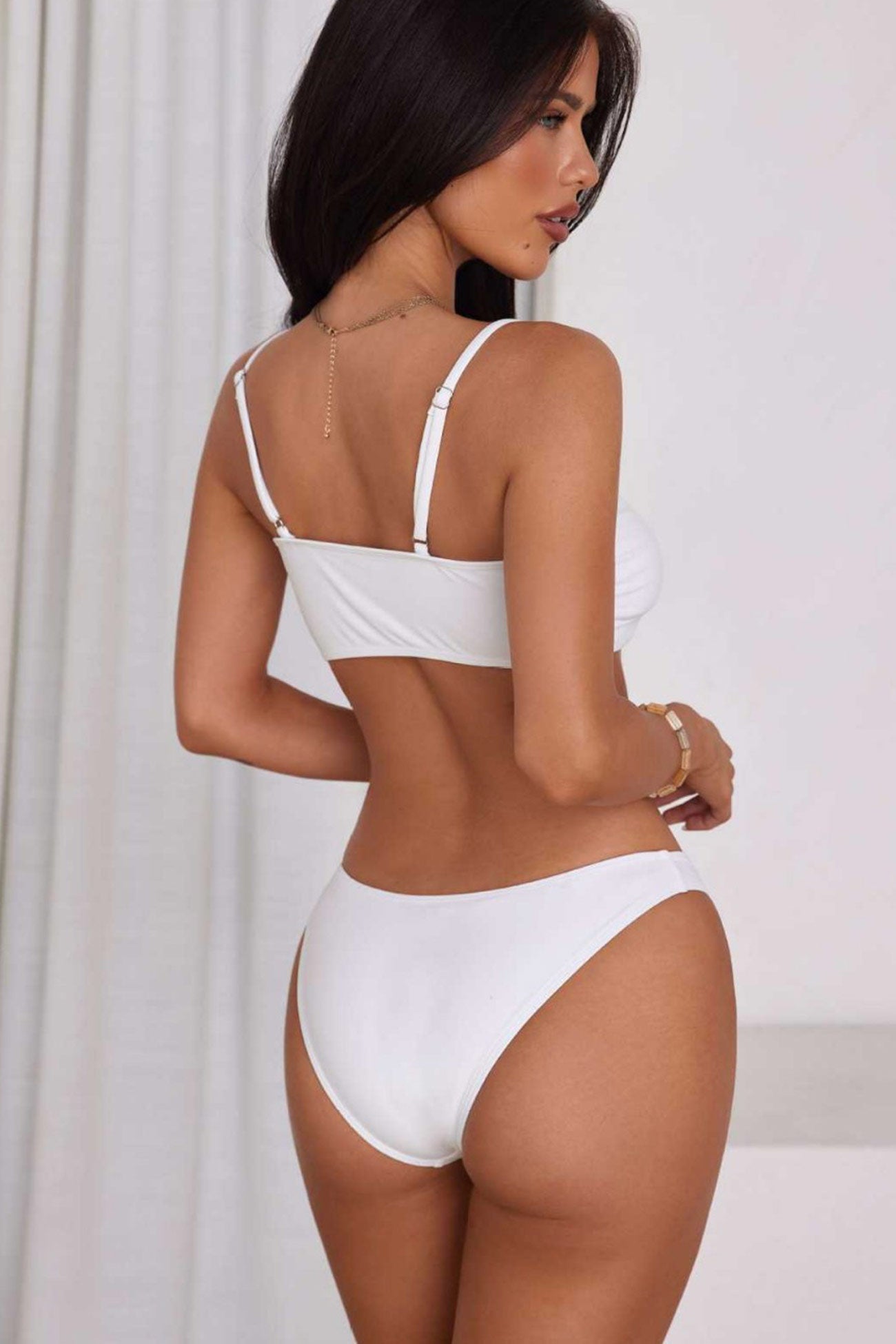 Bikini Set with Crochet Hollow-Out Pants