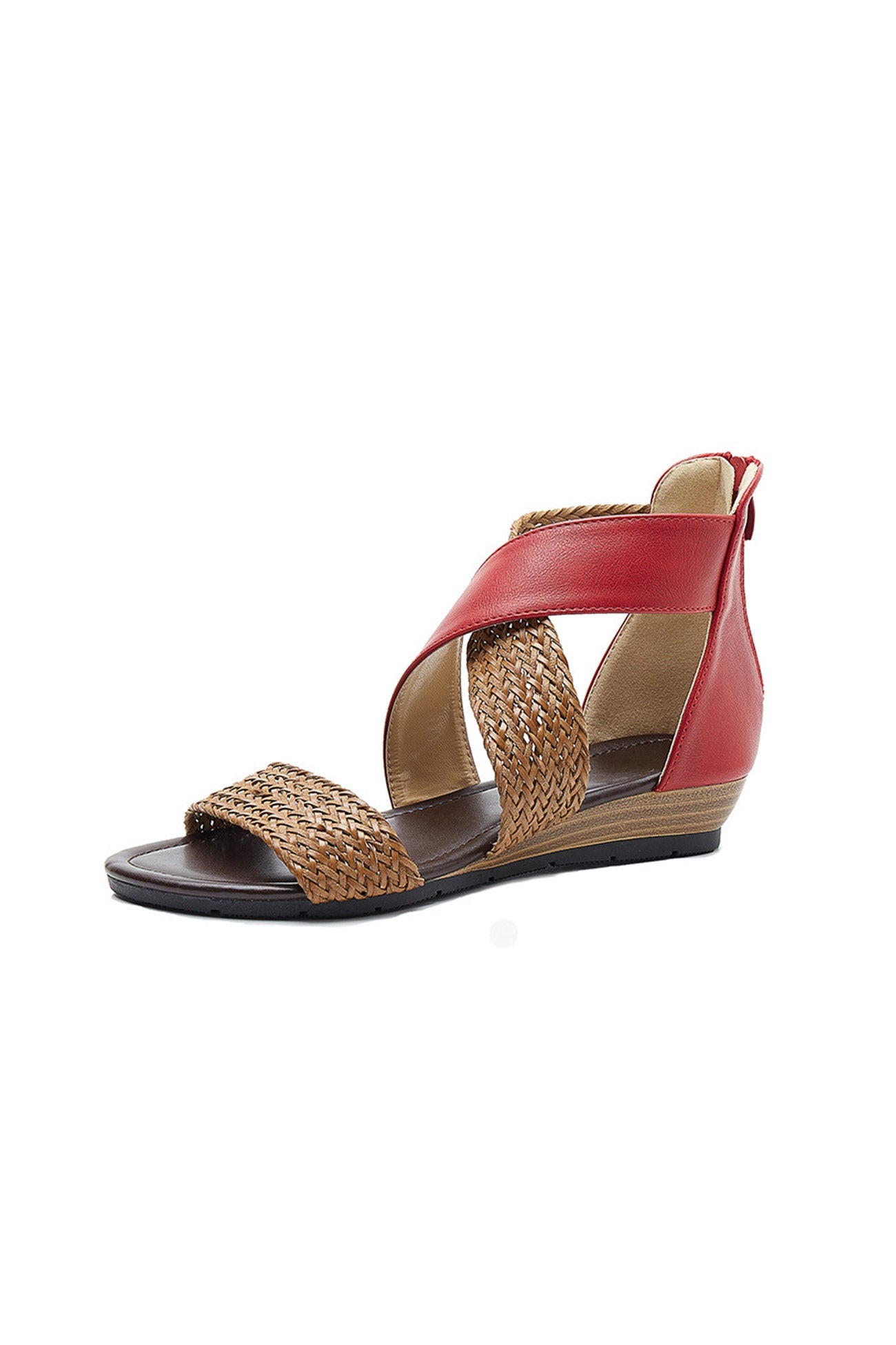 Bohemia Weave Cross Slides Vintage Sandals