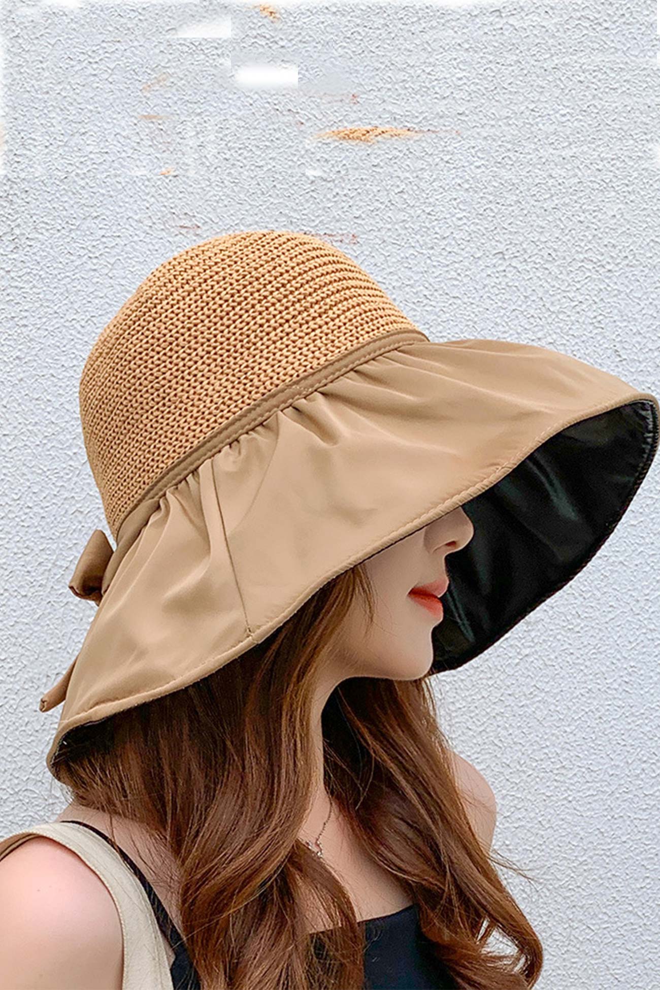 Bow Ties Wide Brim Sun Hat UPF50+