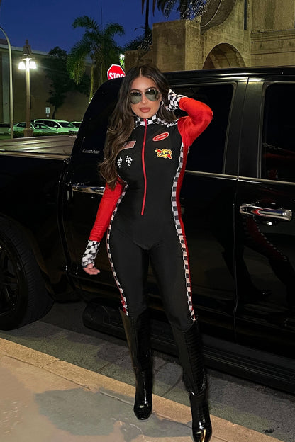 Burning Rubber 3 Piece Costume Set - Black