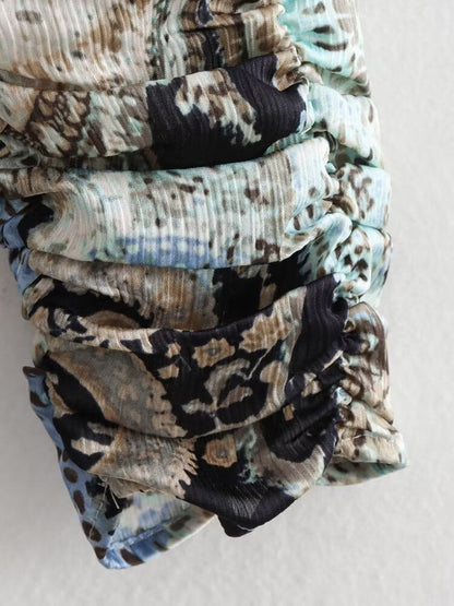 Paisley Print Mini Dress