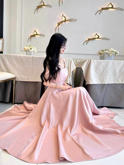 Blush Pink Elegant Maxi Dress – High-Class Birthday & Formal Look