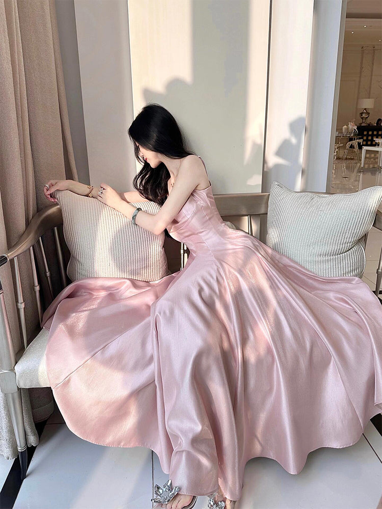 Blush Pink Elegant Maxi Dress – High-Class Birthday & Formal Look
