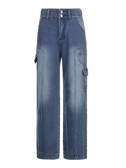 Bleached Pocket Cargo Jeans